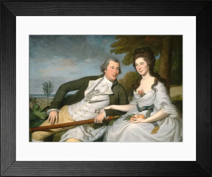Framed Print : Benjamin and Eleanor Ridgely Laming, 1788. Creator: Charles Willson Peale Framed Print : Benjamin and Eleanor Ridgely Laming, 1788. Creator: Charles Willson Peale
