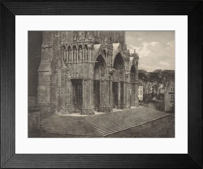 Framed Print : Planche XII ? Cathedrale de Chartres, Portique du Midi (Plate XII Framed Print : Planche XII ? Cathedrale de Chartres, Portique du Midi (Plate XII