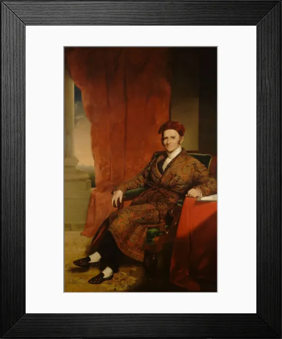 Framed Print : Amos Lawrence, c. 1845. Creator: Chester Harding Framed Print : Amos Lawrence, c. 1845. Creator: Chester Harding