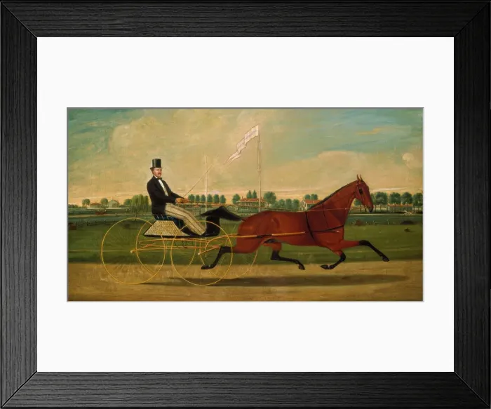 Framed Print : The Trotter, c. 1860. Creator: Charles S. Humphreys Framed Print : The Trotter, c. 1860. Creator: Charles S. Humphreys