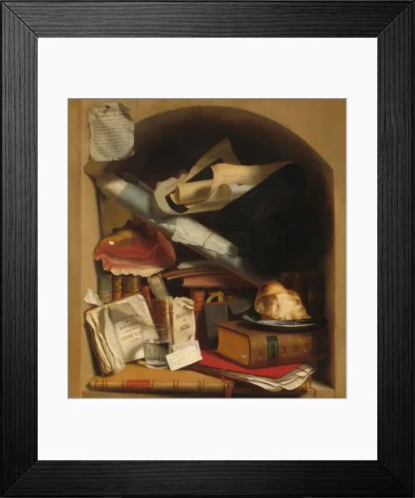 Framed Print : Poor Artists Cupboard, c. 1815. Creator: Charles Bird King Framed Print : Poor Artists Cupboard, c. 1815. Creator: Charles Bird King