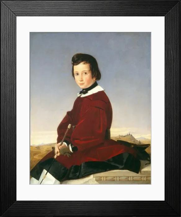 Framed Print : Portrait of a Young Horsewoman, 1839. Creator: Charles David Framed Print : Portrait of a Young Horsewoman, 1839. Creator: Charles David