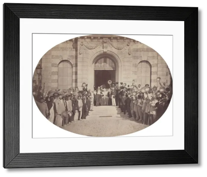 Framed Print : Asile Imperial de Vincennes: le 15 Aout, le Salut al Empereur, 1859 Framed Print : Asile Imperial de Vincennes: le 15 Aout, le Salut al Empereur, 1859