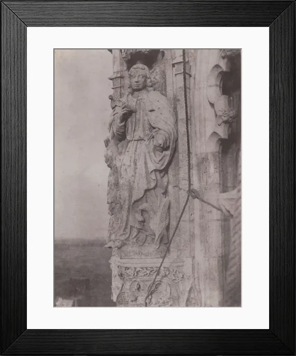 Framed Print : Saint John the Evangelist, Chartres Cathedral, c. 1854. Creator: Charles Negre Framed Print : Saint John the Evangelist, Chartres Cathedral, c. 1854. Creator: Charles Negre