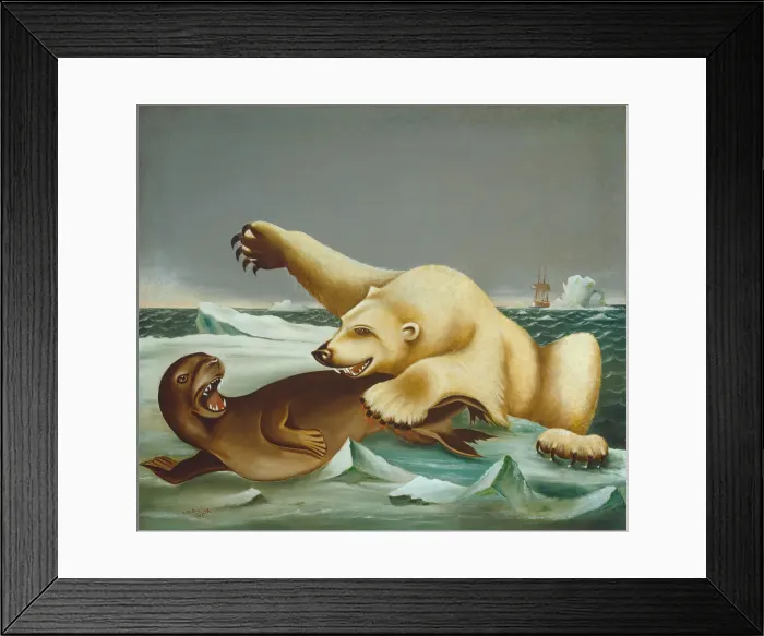 Framed Print : Law of the Wild, 1881. Creator: Charles S. Raleigh Framed Print : Law of the Wild, 1881. Creator: Charles S. Raleigh