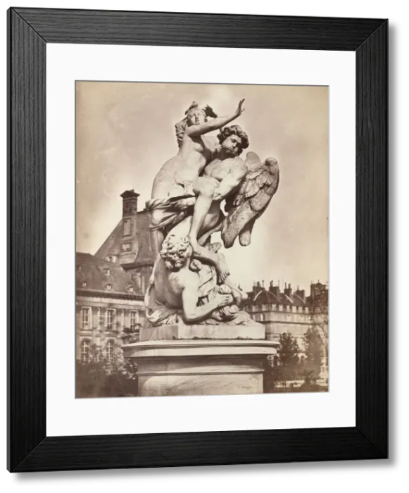 Framed Print : Statue des Tuileries: G. Marsy et A. Flamen: Boree enlevant Orythie, 1859 Framed Print : Statue des Tuileries: G. Marsy et A. Flamen: Boree enlevant Orythie, 1859