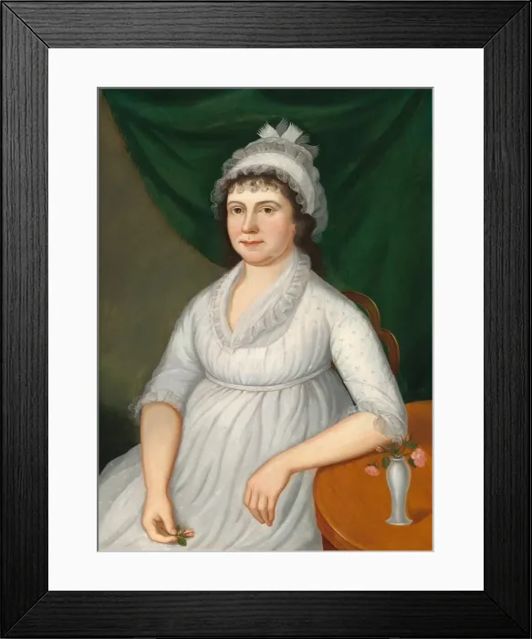 Framed Print : Hannah Lemmon Corcoran (Mrs. Thomas Corcoran), c. 1802 / 1810. Creator: Charles Peale Polk Framed Print : Hannah Lemmon Corcoran (Mrs. Thomas Corcoran), c. 1802 / 1810. Creator: Charles Peale Polk