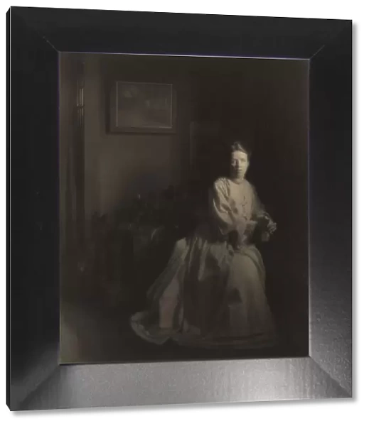 Mrs. White - In the Studio, 1907, printed c. 1920s. Creator: Clarence H White