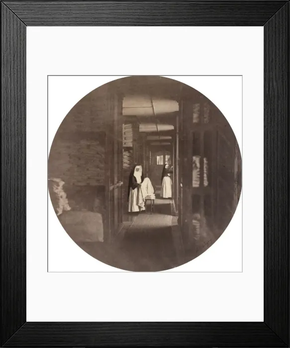 Framed Print : Asile Imperial de Vincennes: la Lingerie, 1859. Creator: Charles Negre Framed Print : Asile Imperial de Vincennes: la Lingerie, 1859. Creator: Charles Negre