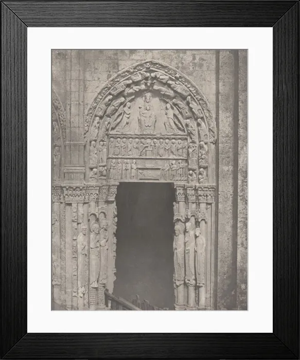 Framed Print : Cathedrale de Chartres, CoteOccidental, Porte Laterale de Droite Framed Print : Cathedrale de Chartres, CoteOccidental, Porte Laterale de Droite