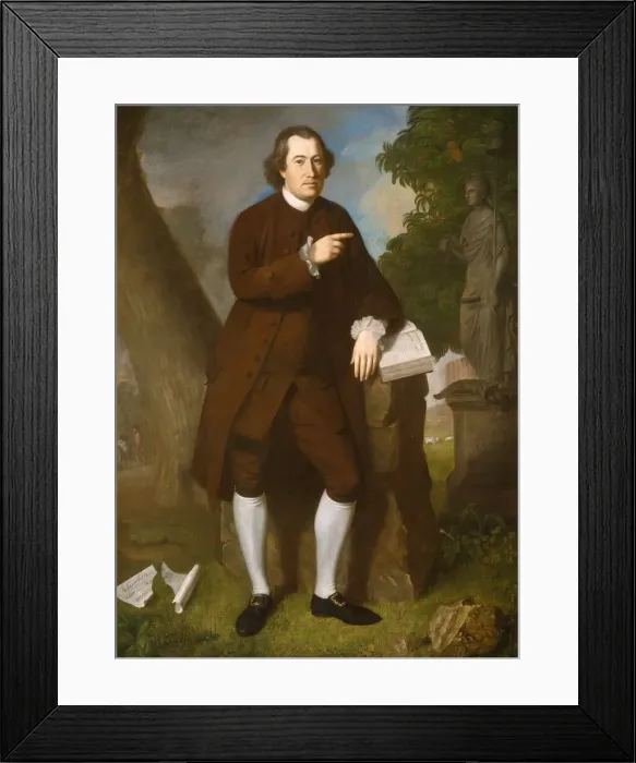 Framed Print : John Beale Bordley, 1770. Creator: Charles Willson Peale Framed Print : John Beale Bordley, 1770. Creator: Charles Willson Peale