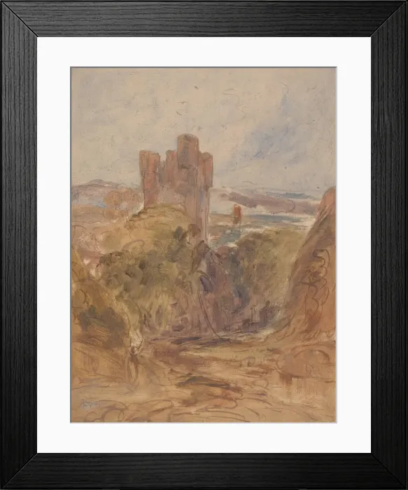 Framed Print : Tantallon Castle (?), a study, ca. 1830. Creator: Unknown Framed Print : Tantallon Castle (?), a study, ca. 1830. Creator: Unknown
