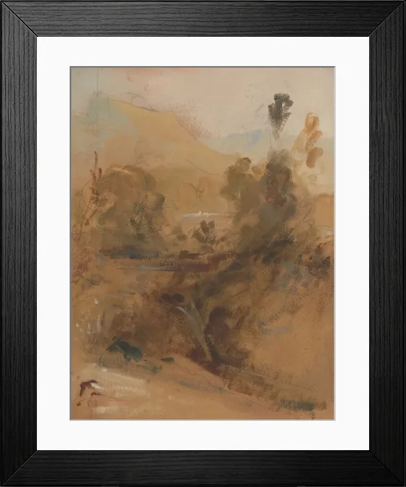 Framed Print : Upright Landscape, ca. 1830. Creator: Unknown Framed Print : Upright Landscape, ca. 1830. Creator: Unknown
