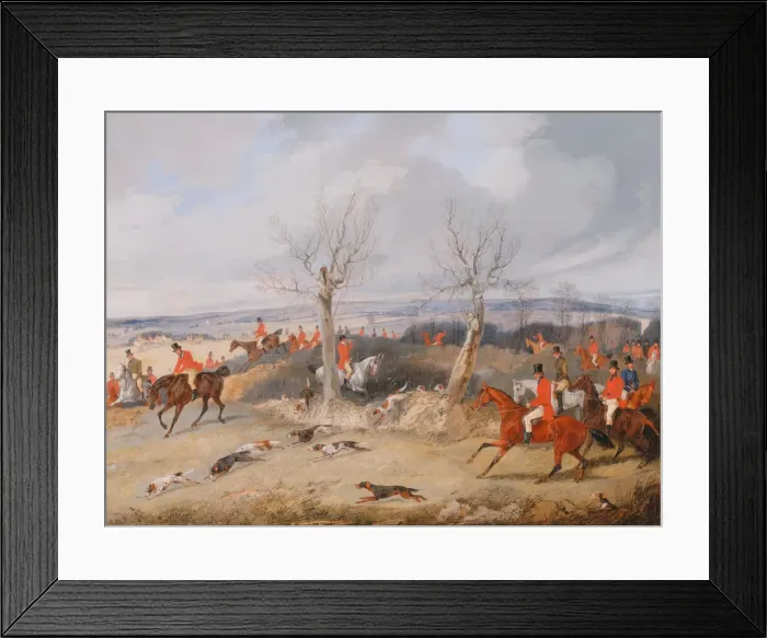 Framed Print : Hunting Scene: In Full Cry, ca. 1840. Creator: Henry Thomas Alken Framed Print : Hunting Scene: In Full Cry, ca. 1840. Creator: Henry Thomas Alken