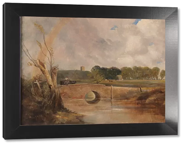 A Rainbow - View of the Stour, ca. 1845. Creator: Lionel Constable