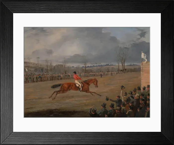 Framed Print : Scenes from a Steeplechase: The Winner, ca. 1845. Creator: Henry Thomas Alken Framed Print : Scenes from a Steeplechase: The Winner, ca. 1845. Creator: Henry Thomas Alken