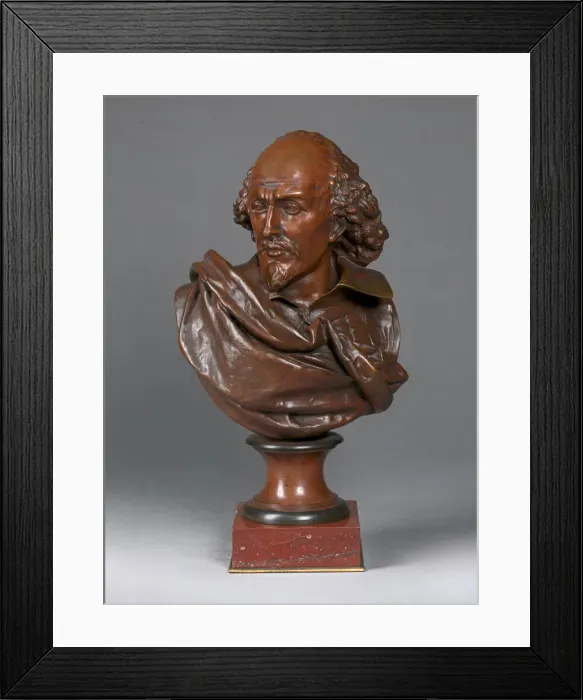 Framed Print : William Shakespeare, late 19th century. Creator: Albert Ernest Carrier de Belleuse Framed Print : William Shakespeare, late 19th century. Creator: Albert Ernest Carrier de Belleuse