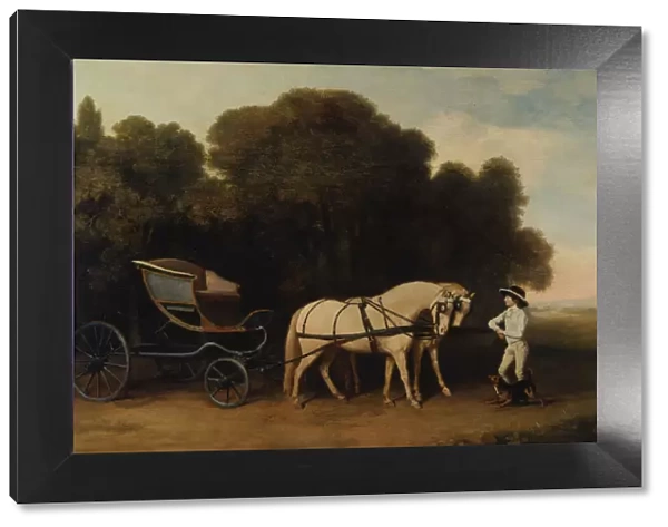 Phaeton with a Pair of Cream Ponies and a Stable-Lad, 1780 and 1784