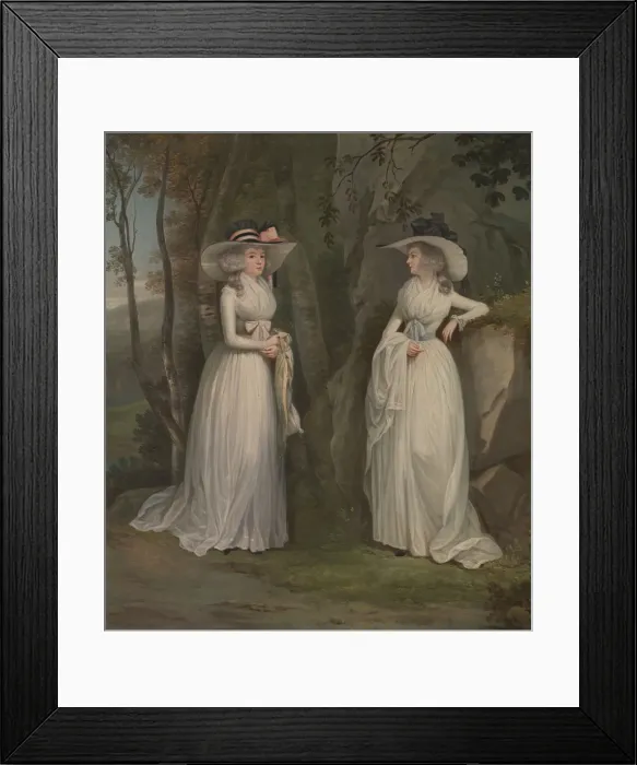 Framed Print : Eleanor and Margaret Ross, between 1785 and 1790. Creator: Alexander Nasmyth Framed Print : Eleanor and Margaret Ross, between 1785 and 1790. Creator: Alexander Nasmyth
