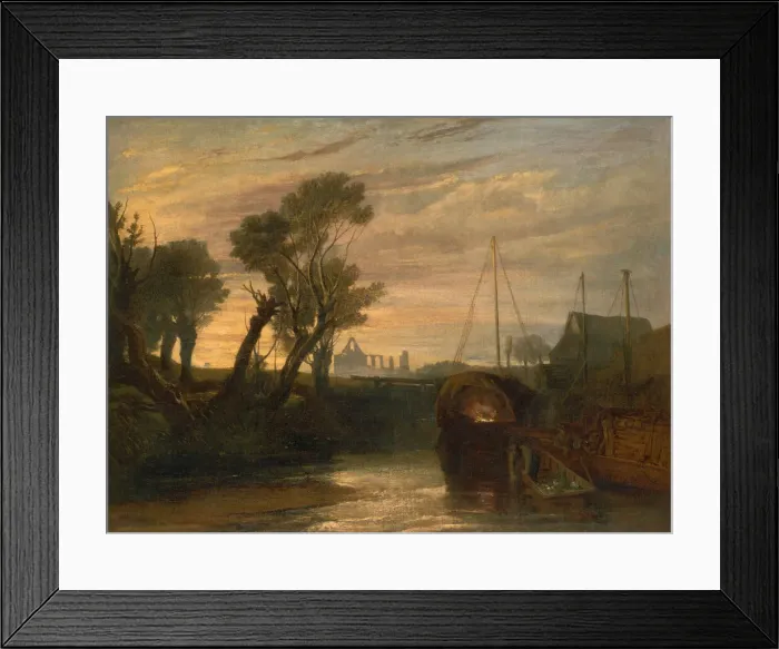 Framed Print : Newark Abbey, between 1806 and 1807. Creator: JMW Turner