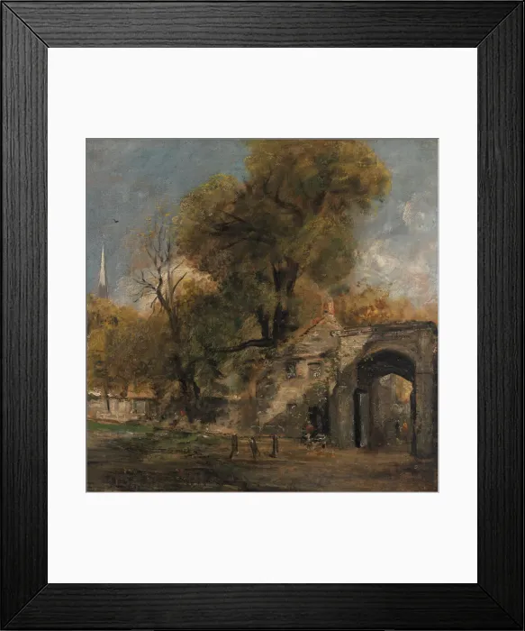 Framed Print : Harnham Gate, Salisbury, between 1820 and 1821. Creator: John Constable Framed Print : Harnham Gate, Salisbury, between 1820 and 1821. Creator: John Constable