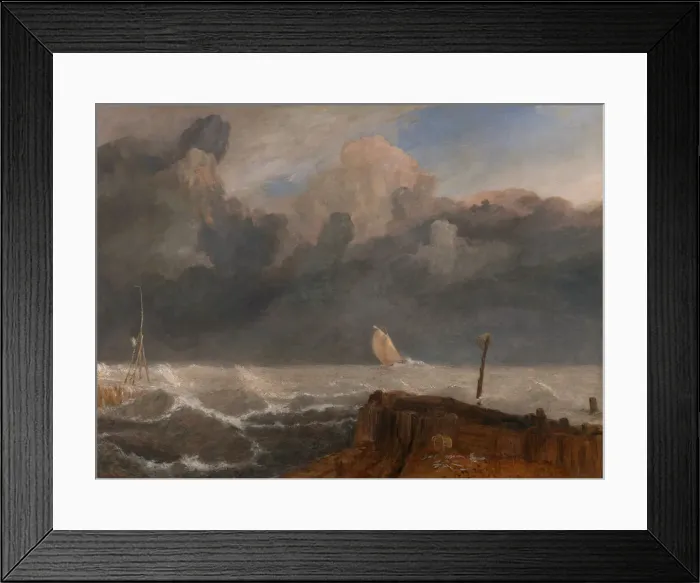 Framed Print : Port Ruysdael, between 1826 and 1827. Creator: JMW Turner Framed Print : Port Ruysdael, between 1826 and 1827. Creator: JMW Turner