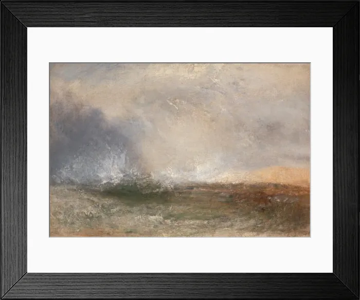 Framed Print : Stormy Sea Breaking on a Shore, between 1840 and 1845. Creator: JMW Turner Framed Print : Stormy Sea Breaking on a Shore, between 1840 and 1845. Creator: JMW Turner