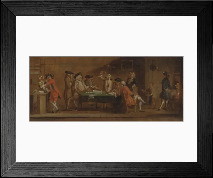 Framed Print : Figures in a Tavern or Coffee House, ca. 1725 or after 1750. Creator: Joseph Highmore Framed Print : Figures in a Tavern or Coffee House, ca. 1725 or after 1750. Creator: Joseph Highmore