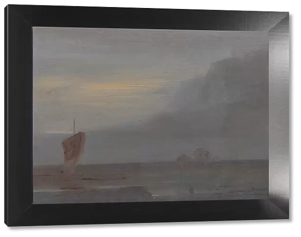 Seapiece with Boats: Evening; Seascape with Boats, Evening, ca. 1815. Creator: Unknown