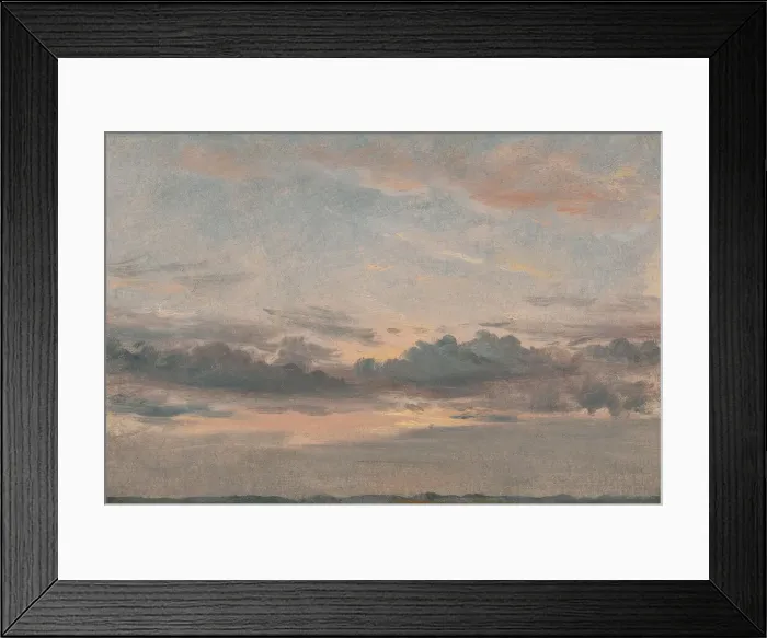Framed Print : A Cloud Study, Sunset, ca. 1821. Creator: John Constable Framed Print : A Cloud Study, Sunset, ca. 1821. Creator: John Constable