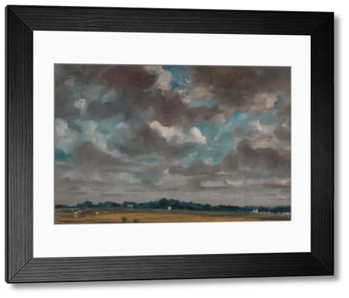 Framed Print : Extensive Landscape with Grey Clouds, ca. 1821. Creator: John Constable Framed Print : Extensive Landscape with Grey Clouds, ca. 1821. Creator: John Constable