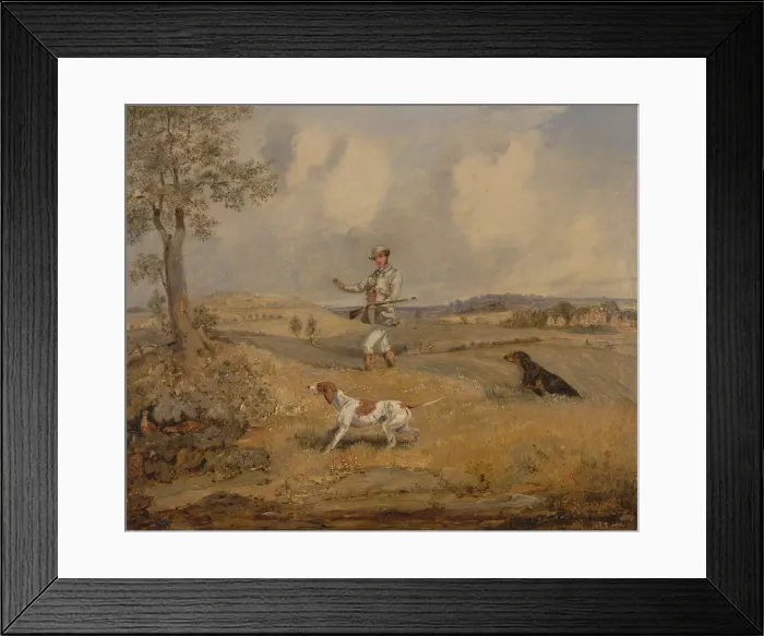 Framed Print : Partridge Shooting, ca. 1825. Creator: Henry Thomas Alken Framed Print : Partridge Shooting, ca. 1825. Creator: Henry Thomas Alken