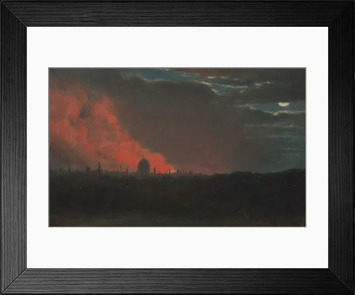 Framed Print : Fire in London, Seen from Hampstead, Oct. 16, 1834, as seen from Hampstead, ca. 1826 Framed Print : Fire in London, Seen from Hampstead, Oct. 16, 1834, as seen from Hampstead, ca. 1826