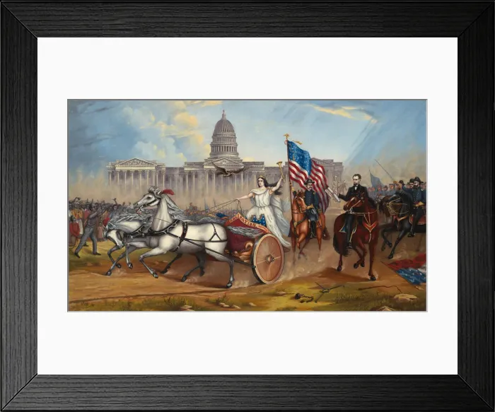 Framed Print : Emancipation Proclamation, 1864 or after. Creator: A. A. Lamb Framed Print : Emancipation Proclamation, 1864 or after. Creator: A. A. Lamb