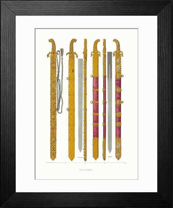 Framed Print : Backswords. From the Antiquities of the Russian State, 1849-1853 Framed Print : Backswords. From the Antiquities of the Russian State, 1849-1853