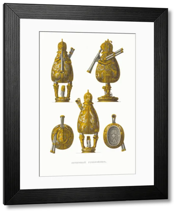 Framed Print : Silver Lavabo. From the Antiquities of the Russian State, 1849-1853