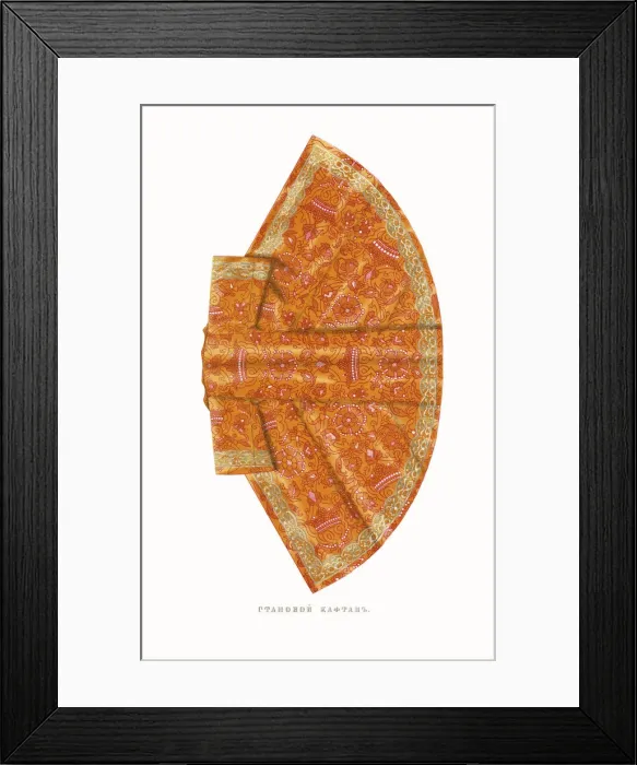 Framed Print : Kaftan. From the Antiquities of the Russian State, 1849-1853 Framed Print : Kaftan. From the Antiquities of the Russian State, 1849-1853