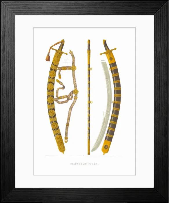 Framed Print : The sabres. From the Antiquities of the Russian State, 1849-1853 Framed Print : The sabres. From the Antiquities of the Russian State, 1849-1853
