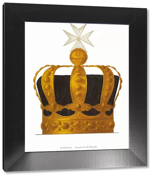 The Maltese crown of Tsar Paul I. From the Antiquities of the Russian State, 1849-1853