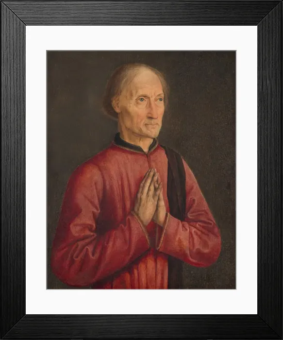 Framed Print : Portrait of a Donor, c. 1470 / 1475. Creator: Anon Framed Print : Portrait of a Donor, c. 1470 / 1475. Creator: Anon