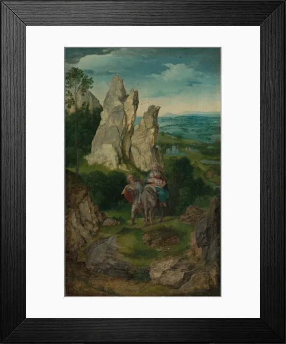 Framed Print : The Flight into Egypt, c. 1550 / 1575. Creator: Anon Framed Print : The Flight into Egypt, c. 1550 / 1575. Creator: Anon