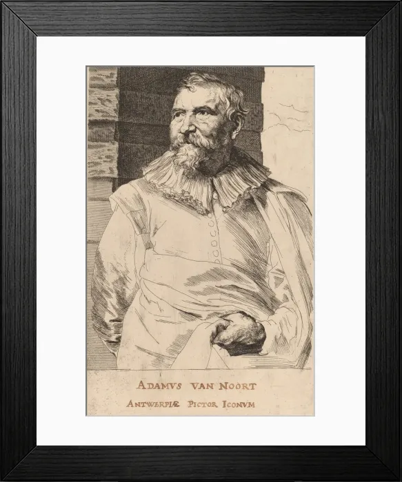 Framed Print : Adam van Noort, probably 1626 / 1641. Creator: Anthony van Dyck Framed Print : Adam van Noort, probably 1626 / 1641. Creator: Anthony van Dyck