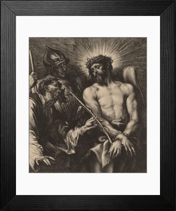 Framed Print : Christ Crowned with Thorns, probably 1630. Creator: Anthony van Dyck Framed Print : Christ Crowned with Thorns, probably 1630. Creator: Anthony van Dyck