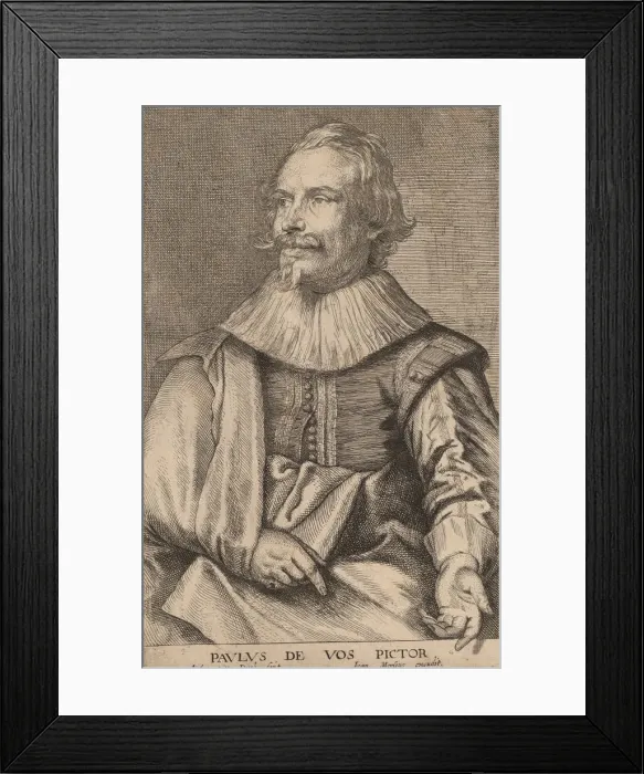 Framed Print : Paul de Vos, probably 1626 / 1641. Creator: Anthony van Dyck Framed Print : Paul de Vos, probably 1626 / 1641. Creator: Anthony van Dyck