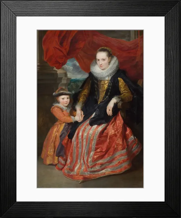 Framed Print : Susanna Fourment and Her Daughter, 1621. Creator: Anthony van Dyck Framed Print : Susanna Fourment and Her Daughter, 1621. Creator: Anthony van Dyck