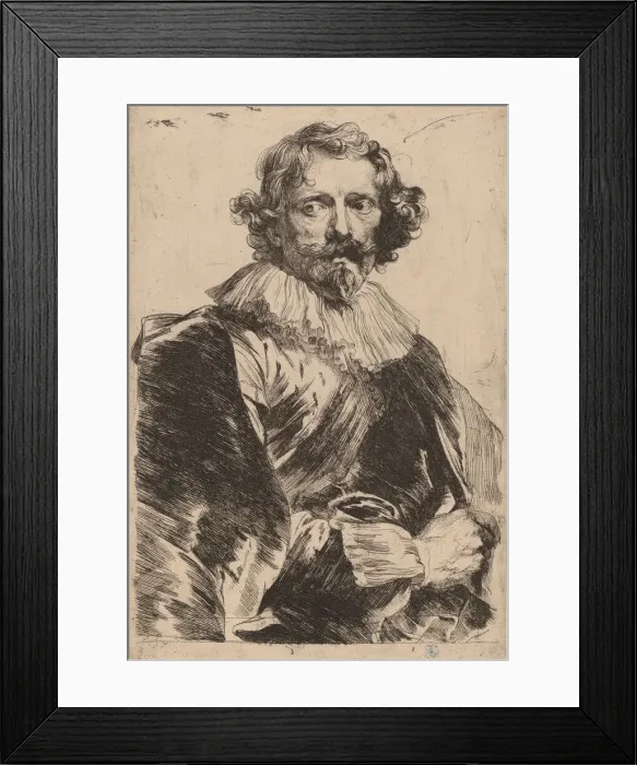 Framed Print : Lucas Vorsterman, probably 1626 / 1641. Creator: Anthony van Dyck Framed Print : Lucas Vorsterman, probably 1626 / 1641. Creator: Anthony van Dyck