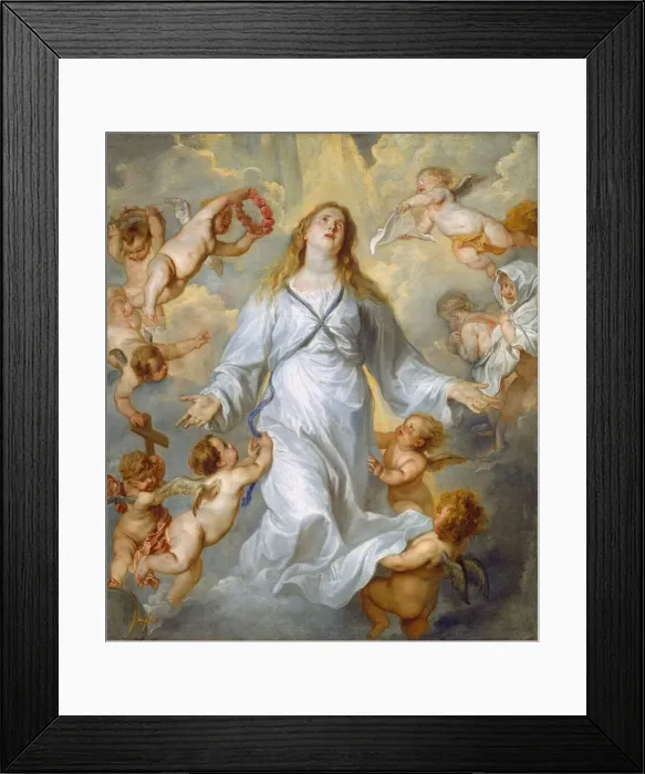 Framed Print : The Virgin as Intercessor, 1628 / 1629. Creator: Anthony van Dyck Framed Print : The Virgin as Intercessor, 1628 / 1629. Creator: Anthony van Dyck