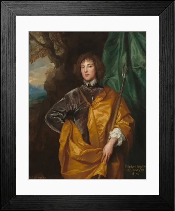 Framed Print : Philip, Lord Wharton, 1632. Creator: Anthony van Dyck Framed Print : Philip, Lord Wharton, 1632. Creator: Anthony van Dyck