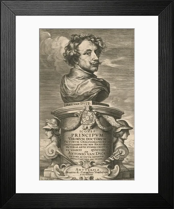 Framed Print : Self-Portrait, probably 1626 / 1641. Creators: Anthony van Dyck, Jacob Neefs Framed Print : Self-Portrait, probably 1626 / 1641. Creators: Anthony van Dyck, Jacob Neefs