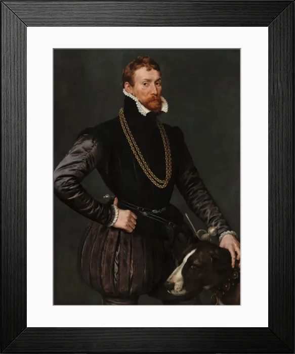 Framed Print : Portrait of a Gentleman, 1569. Creator: Antonis Mor Framed Print : Portrait of a Gentleman, 1569. Creator: Antonis Mor